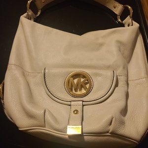 Cream handbag